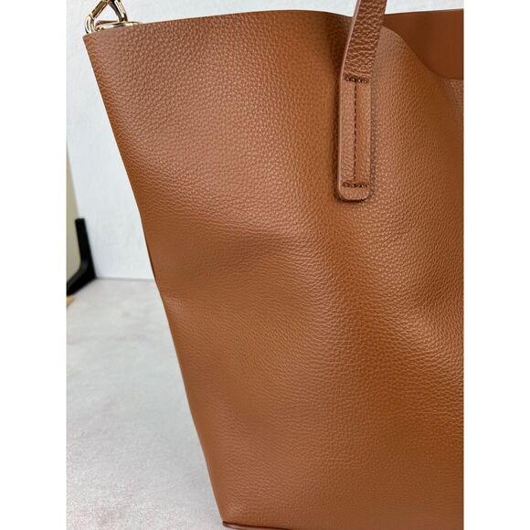 KG Monogram Tote Bag In Cognac Brown Basic Classic Staple Capsule Preppy - Picture 6 of 14